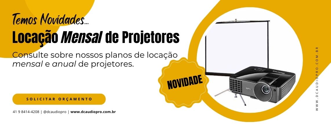 Locação Mensal de Projetores